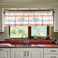 thumbnail image 3 of Yayeee Kitchen Curtains Tier Set of 2 Light Filtering 57"x24" Over Sink Window Panels, Orange Nautical Pattern, 3 of 7