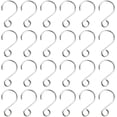 thumbnail image 1 of 160 PCS S Shape Hooks, Stainless Steel Hook Small Ornament Hook DIY Jewelry Accessories for Crystal Bead Curtain Christmas Tree Baubles Decoration, 1 of 7