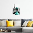 thumbnail image 3 of ZHONGYUTONG Eiffel Tower Wall Art Paris Canvas Prints Girls Room Wall Decor Black and White Painting Women Pictures for Bedroom Girly Apartment Dorm Decor Framed (12.00" x 18.00"), 3 of 4