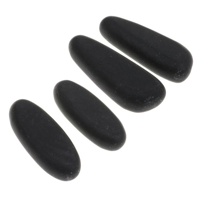 TISHITA Lot de 4 Pcs, Pierres de Massage Chaudes, Basalte Naturel Chauffé