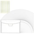 thumbnail image 1 of 60 Pack 5x7 Clear Plastic Envelopes for Cash, Photo, Paper Document, Card Storage, Small Money Saving Holder, 1 of 7