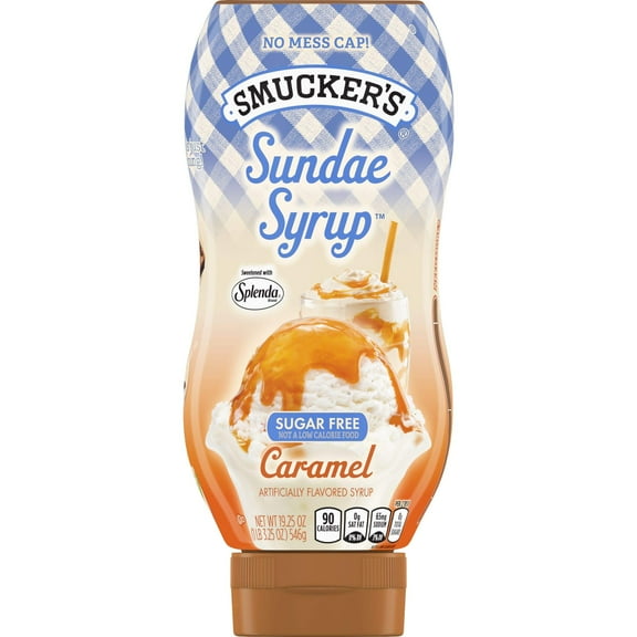 Smucker,S Sundae Syrup Sugar Free Caramel Flavored Syrup, 19.25 Ounces