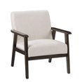 thumbnail image 1 of CorLiving Greyson Mid-Century Modern Solid Wood Frame Upholstered Cushion Indoor Armchair, 1 of 9
