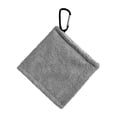 thumbnail image 4 of 6xToalla De Pelota De Golf Con Clip Accesorios De Golf Portátiles Limpiador De Pelotas De Golf Bolsillo Gris Oscuro, 4 of 8
