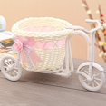 thumbnail image 2 of Nuevo diseño, triciclo, bicicleta, decoración, cesta de flores, jarrón blanco de plástico, almacenamiento de flores, hogar, boda, fiesta, decoración DIY, maceta Kuyhfg Bienvenido a Kuyhfg, 2 of 5