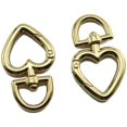 thumbnail image 5 of Heart Shape Swivel Buckle 6PCS 46mm Alloy Light Gold Heart Shape Spring Snap Swivel Lobster Clasp Hooks for Handbag Bag Strap Keychains DIY Craft, 5 of 5