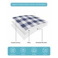 thumbnail image 5 of Navy Blue White Plaid Twin Size Down Alternative Comforter, Lightweight Comforter Quilt Bedding Set with Pillow Shams Farmhouse Checkered Buffalo All Seasons Bed Comforter Duvet Insert 68"x86", 5 of 7