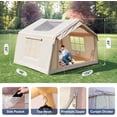 thumbnail image 6 of Slsy Inflatable Tents with Canopy for Camping, Blow Up Tent with Hand Pump, Easy Setup Inflatable Hot Tent with Stove Jack, Waterproof Oxford Air Glamping Tents for Camping Adult 4-6 Person, 6 of 10