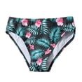 thumbnail image 4 of GYRATEDREAM Girl's 3 Piece Swimsuits Floral Bikini Bathing Suit with Cover Up Beach Skirt, Black 11-12 Years, 4 of 11