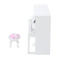 thumbnail image 3 of 1set Miniature Piano Small Piano Stool Toy Micro Landscape Decoration Ornament, 3 of 8