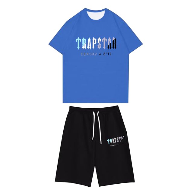 Liyamei Men's Short Sleeve T Shirt And Shorts Two Piece Set With Shirt And Quarter Pants Set