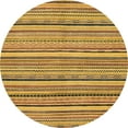 thumbnail image 1 of Ahgly Company Indoor Round Abstract Orange Abstract Area Rugs, 3' Round, 1 of 6