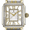 Two-Toned Diamond, variant on Michele Women's Deco Madison Diamond Dial Two-Toned 33mm Watch MWW06T000144