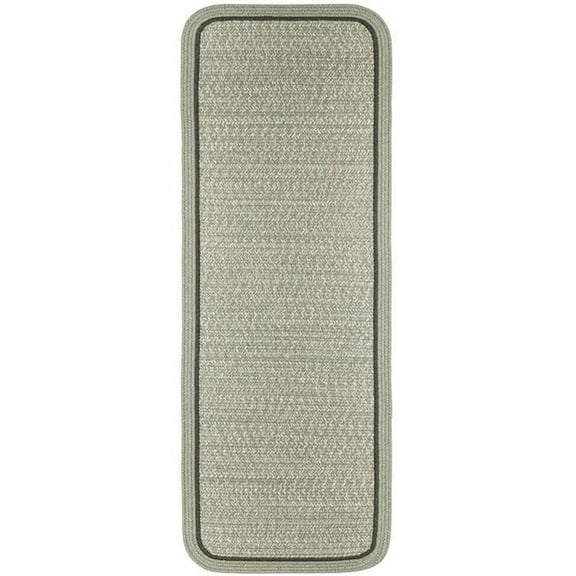 Rhody Rug CC68R024X120S 2 x 10 ft. Casual Comfort Mistletoe Banded Braided Rug, Rectangle-Runner