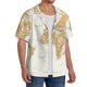 thumbnail image 2 of Fotbe World Map 1 Camisa Estampada de Manga Corta para Hombre, Casual de Verano, Estilo Playero, Sin Arrugas-Medium, 2 of 5
