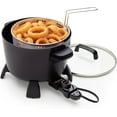 thumbnail image 2 of -Quart Big Kettle, Steamer and Deep Fryer Multi-Cooker, Black, 2 of 6