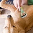 thumbnail image 3 of Peine desenredante para perros y gatos | Rastrillo de doble cara para eliminar nudos, enredos y pelo suelto | Cepillo con agarre antideslizante para el cuidado del pelaje grueso en casa., 3 of 4
