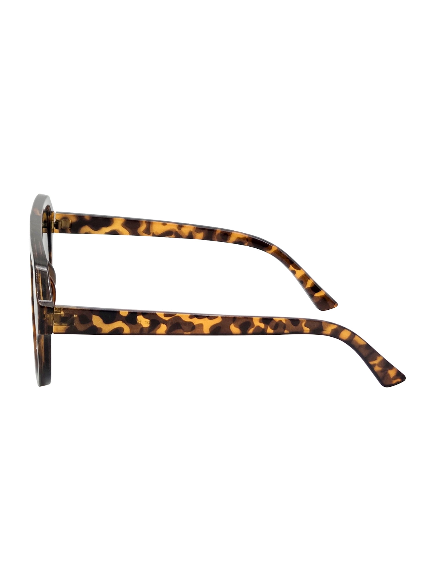 Juniors Plastic Square Aviator Tortoise Frame Green Lens Sunglasses
