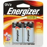 Energizer MAX Alkaline Batteries 9 Volt 2 Each (Pack of 4)