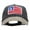 Black Khaki, variant on American Baseball Flag Embroidered Cotton Wash Cap - Navy Khaki OSFM