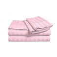 thumbnail image 2 of D.N.G. BEDDINGS Luxury 4 Piece Sheet Set with 21 Inch Deep Pocket 800 Thread Count 100% Egyptian Cotton Stripe Light Pink Color Queen Size, 2 of 3