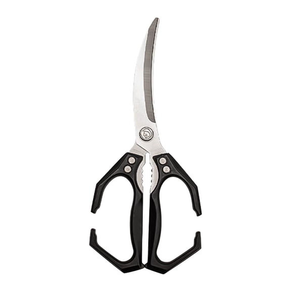 Kitchen Shears, Heavy Duty Stainless Steel, Cut Poultry Chicken Turkey Bones Seafood, Dishwasher Safe, High-Carbon Japanese Steel Blades, Multipurpose Food Herb Scissors, Non-Slip Ergonomic Handles