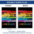 thumbnail image 2 of Love Is Love Rainbow Garden Flag Gay Pride Lesbian LGBT Pansexual Flags Double Sided Vertical Burlap Yard Outdoor Decor 12.5x18 Inch, 2 of 6