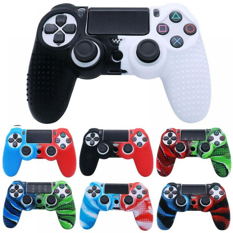 Skin Wrap For Ps4 Dualshock Controller Two Color Soft Rubber Shell Cover Controller Not Included Walmart Com