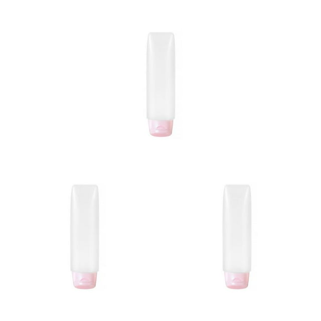 QualitChoice Travel Bottle Portable Shower Gel Dispensing Container Refillable Leakproof Dispenser Tube Household Organizer 30ML Pink 3Set