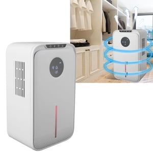 85 OZ Dehumidifier for Home, 800 Sq Ft Quiet Dehumidifier with Drain Hose, Reusable Filter, Sleep Mode, Auto Shut Off, Timer, Portable for Bedroom Bathroom, Basement