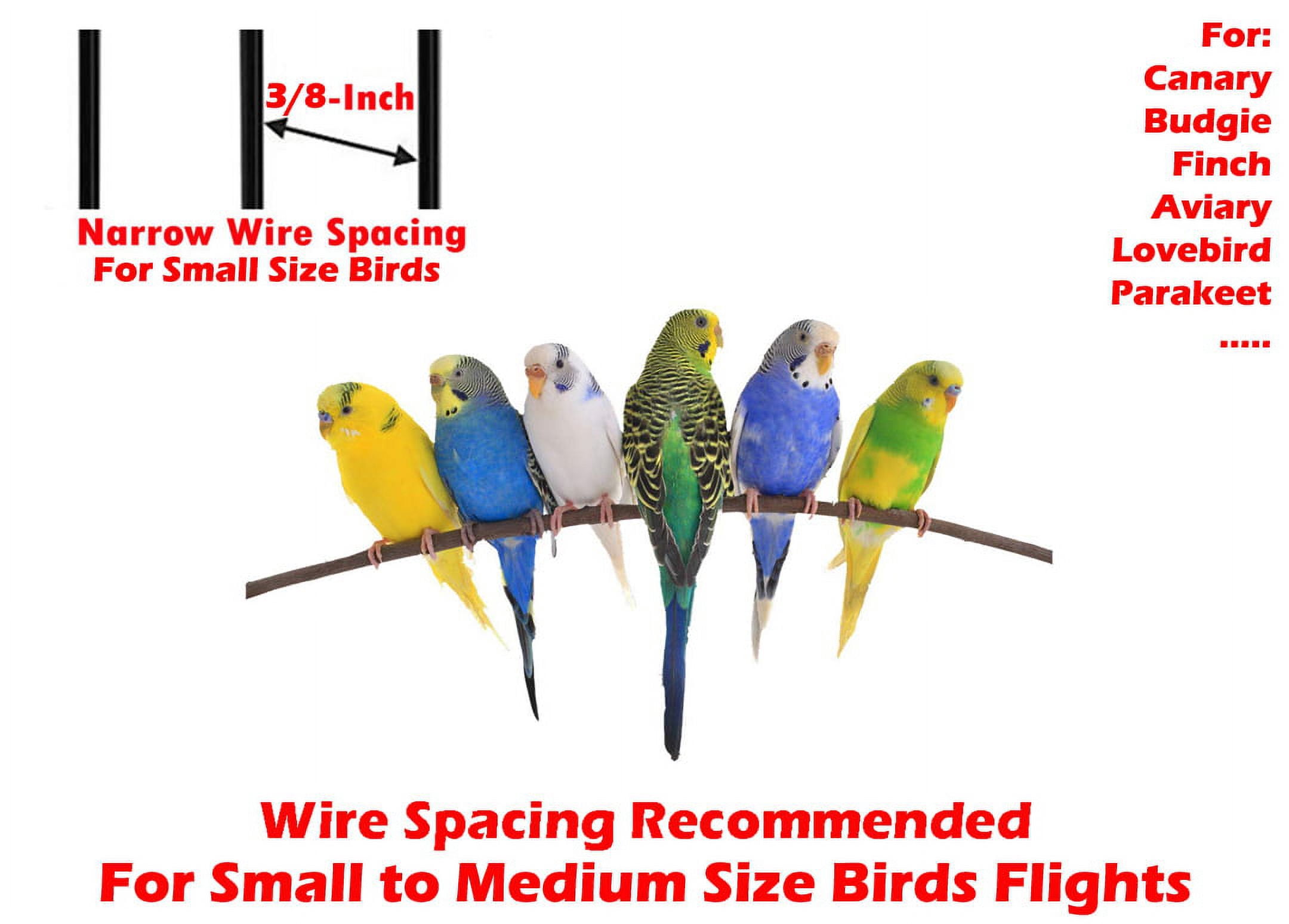 Breeding Breeder Bird Flight Home Cage 24" x 16" x 16"H For Finches Parakeets Lovebirds Aviaries Canaries Budgies Parakeets