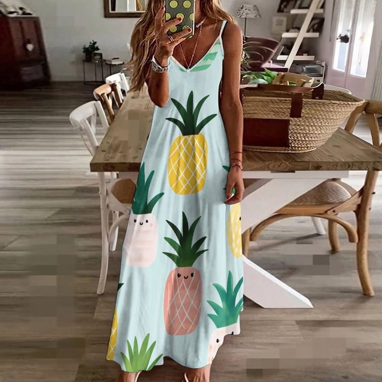 Lunarable Pineapple Design Sleeveless Dress Woman Fashion Long Dresses Women's Summer Suit Dress 2025 - Walmart.com Lunarable Pineapple Design Sleeveless Dress Woman Fashion Long Dresses Women's Summer Suit Dress 2025 - Walmart.com