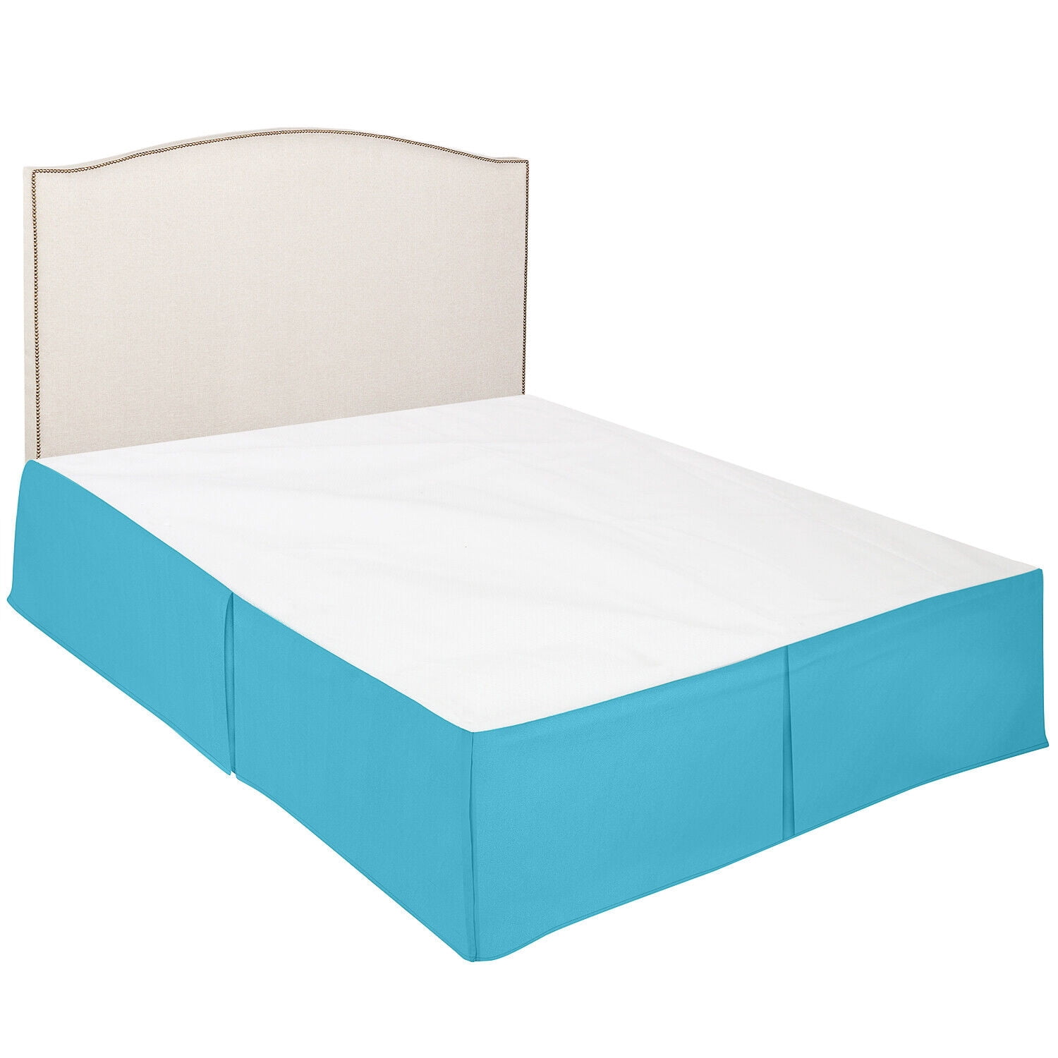 Luxury Bed Skirt  Solid Microfiber Pleated 14" Drop Premium Dust Ruffle