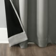 thumbnail image 6 of (2 pack) Sun Zero Avery 100% Blackout Rod Pocket Single Curtain Panel, Silver, 40"W x 63"L, 6 of 6