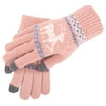 thumbnail image 2 of Women Christmas Layer Fawn Plus Thick Warm Gloves Knitting Wrist Gloves Mittens Gloves, 2 of 2