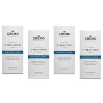 Cremo Cologne For Men, Blue Cedar & Cypress 3.4 Fl. Oz. - Pack of 4