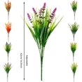 thumbnail image 2 of 10 Bundles Artificial Plants Outdoor Fake Grass with Lavender Flowers Faux UV Resistant Greenery Garden Patio Porch Window Box Farmhouse Hanging Decorating(Purple), 2 of 5