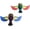 OA2482, variant on 10PC Christmas decorations outdoor Flying Birds Flaps Wing Car Sticker Decor ing Birds For Car Rearview Mirror Roof Trunk Lid Motorcycle Helmet Decoration Wind-Powered Rotating Wing