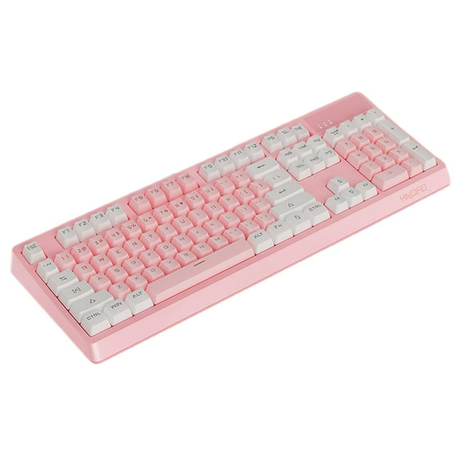 Mecánico para Juegos USB con Cable Panel Desmontable Anti-fantasma Windows Gamer, para Computadora de Juegos Escritorio 22 Modos de Iluminació Luz blanca Macarena Teclado para juegos con cable