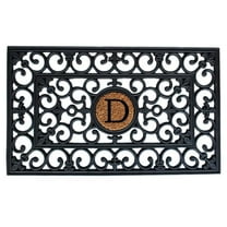 Calloway Mills Rubber Monogram Outdoor Doormat 18" x 30" (Letter D)