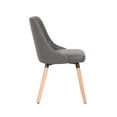 thumbnail image 4 of Porthos Home Dakari Dining Chairs, PU Leather Upholstery, Wooden Legs, 4 of 7