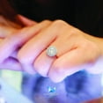 thumbnail image 3 of 1.25 Cts Cubic Zirconia / Sterling Silver 925 Ring / Rhodium plated Nickel-Free / MadDuckJewels RG1623 / Thailand Jewelry, 3 of 4