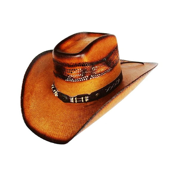 Mexican Made 8 sec Texas Gold Brand Chestnut Cowboy Hat - Medium