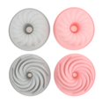 thumbnail image 4 of Molde de Cocina Moldes de silicona para pasteles, bandeja para hornear en espiral redonda de 6 pulgadas (azul A) Ehuebsd Libre de BPA, 4 of 8