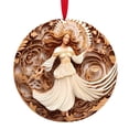 thumbnail image 2 of Colgante de Navidad Ganfancp Ángel Decorativo de Acrílico con Forma de Árbol de Navidad, 2 of 6