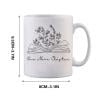 PEONAVET Mug Lettering Gift For Book Lover, Floral Book Mug, Reading Mug, Flower Book Mug, Book Lover Mug, Librarian Mug,Teacher Gift