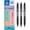 Black, variant on Pilot FriXion Clicker Fine Erasable Rollerball Pen - Retractable 0.7mm Nib - Wallet Pack of 3 - Black Ink