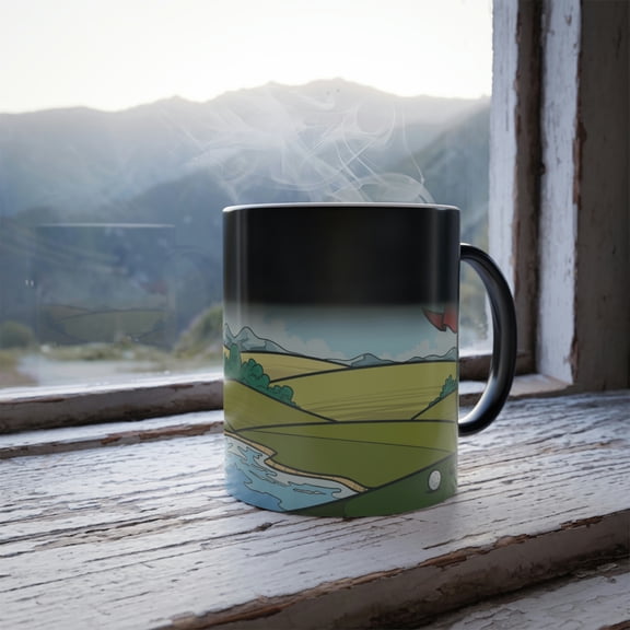 Golf Best Color Changing 11fl oz Cool Morphing Ceramic Coffee Magic Mugs Dishwasher Safe Gifts