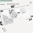 thumbnail image 2 of Modular Sofa - Durable Fabric - Home Entertainment - Warm Atmosphere, 2 of 6