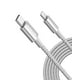 thumbnail image 1 of Cable USB C a Lightning Anker de nailon [3 m] para iPhone, color plateado, 1 of 7